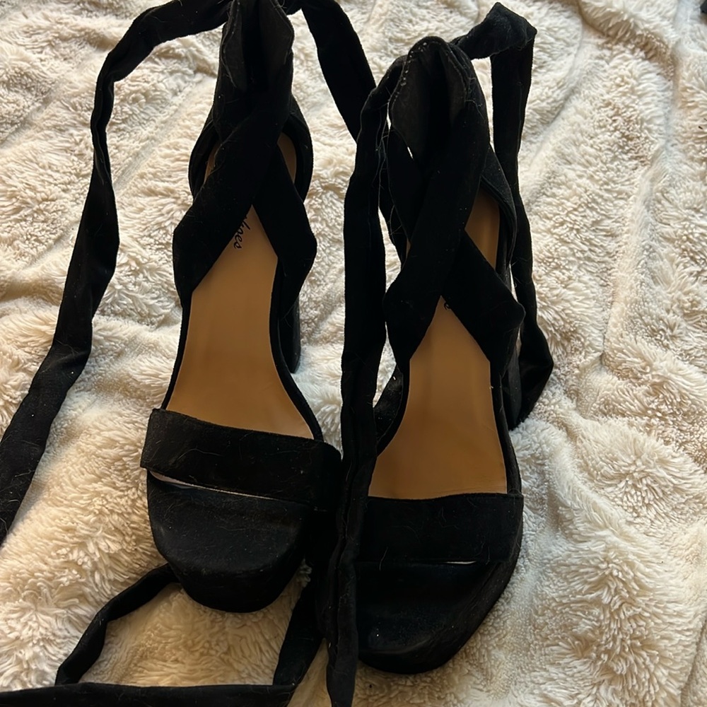 nasty gal strappy platform heels